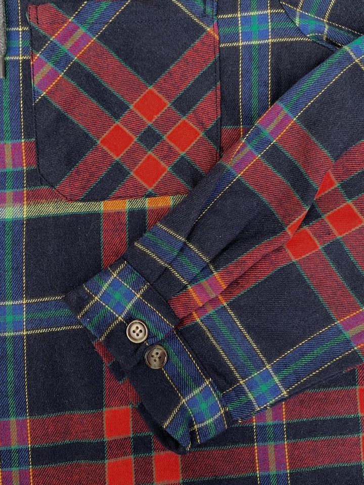 Braxton | Geruit Hooded Shirt