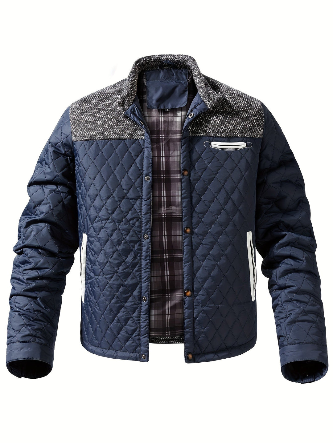 Gideon | Gequilted Staande Kraag Jast