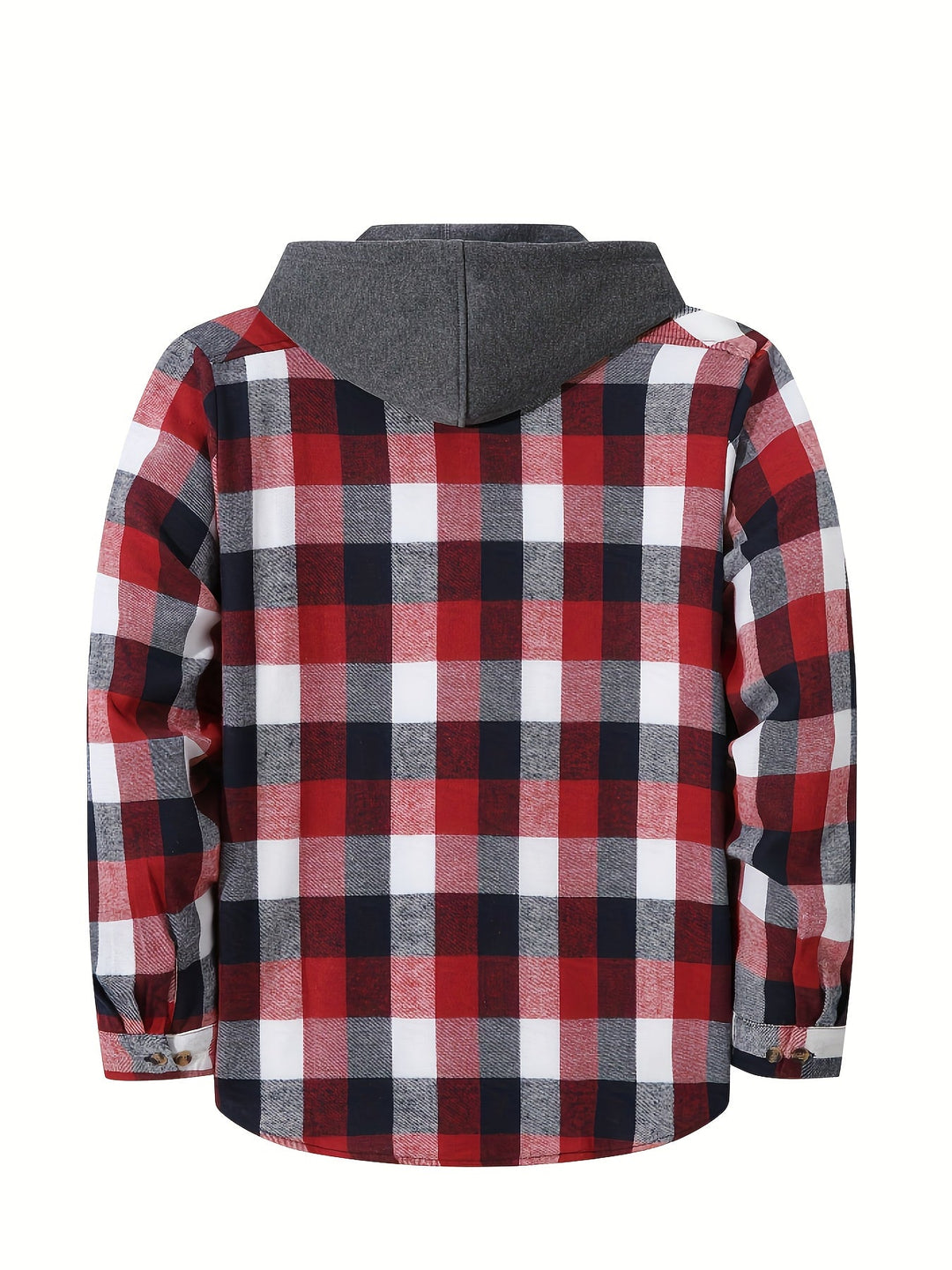 Braxton | Geruit Hooded Shirt