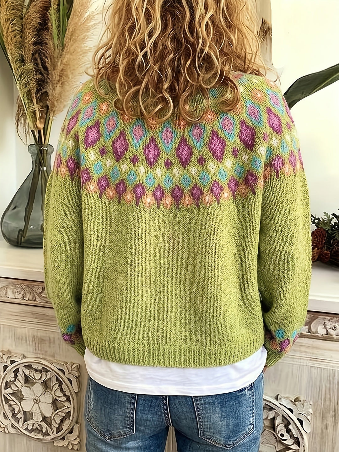 Esme | Nordic Geprinte Cardigan
