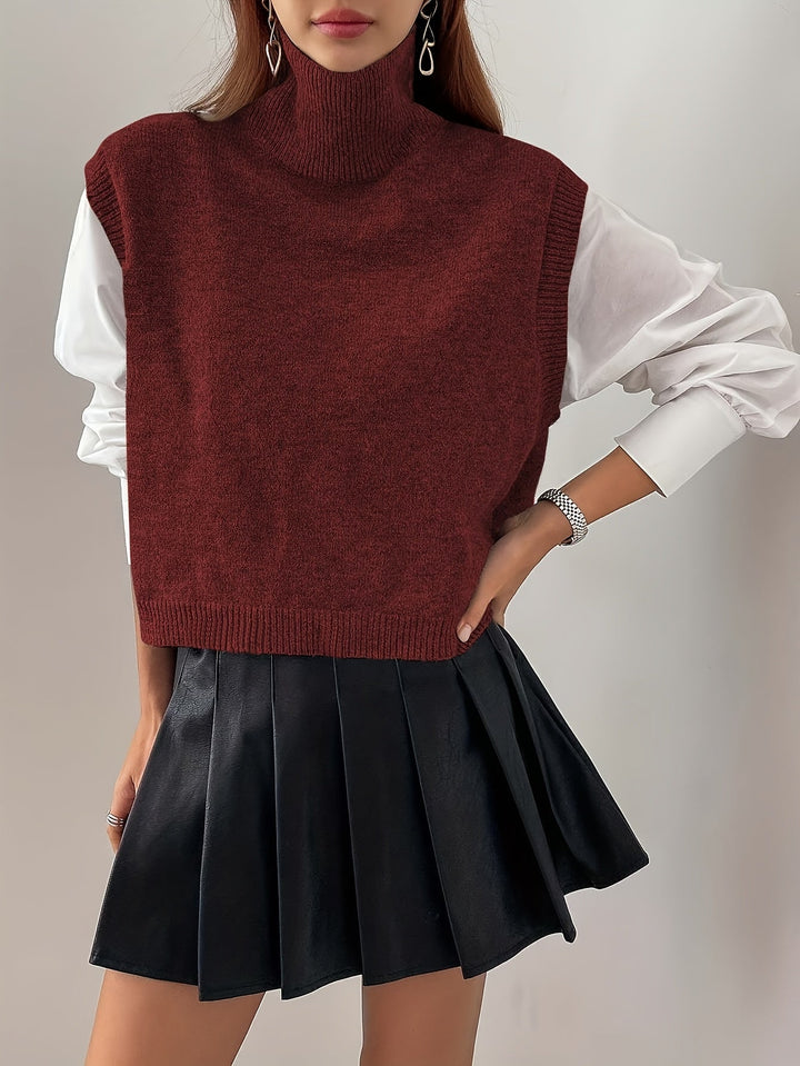 Farrah | Hoge Hals Trui Vest