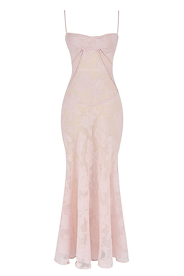 Charline | Geborduurde Elegante Maxi Jurk