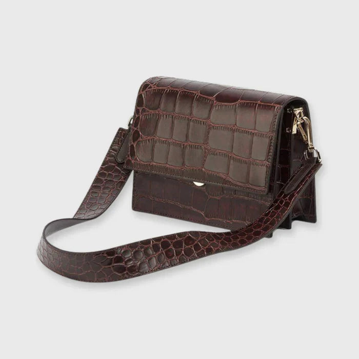 Miriam | Dames crossbody tas met krokodillenstructuur en verstelbare band