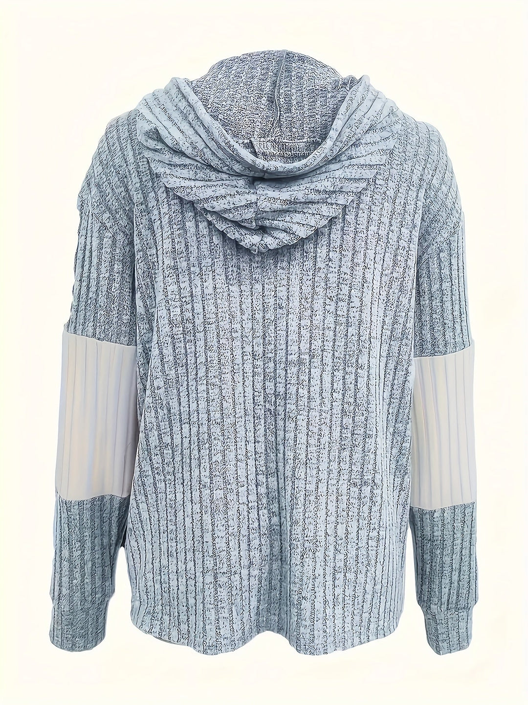 Cecilia | Getextureerde Kleurblok Hooded Jast