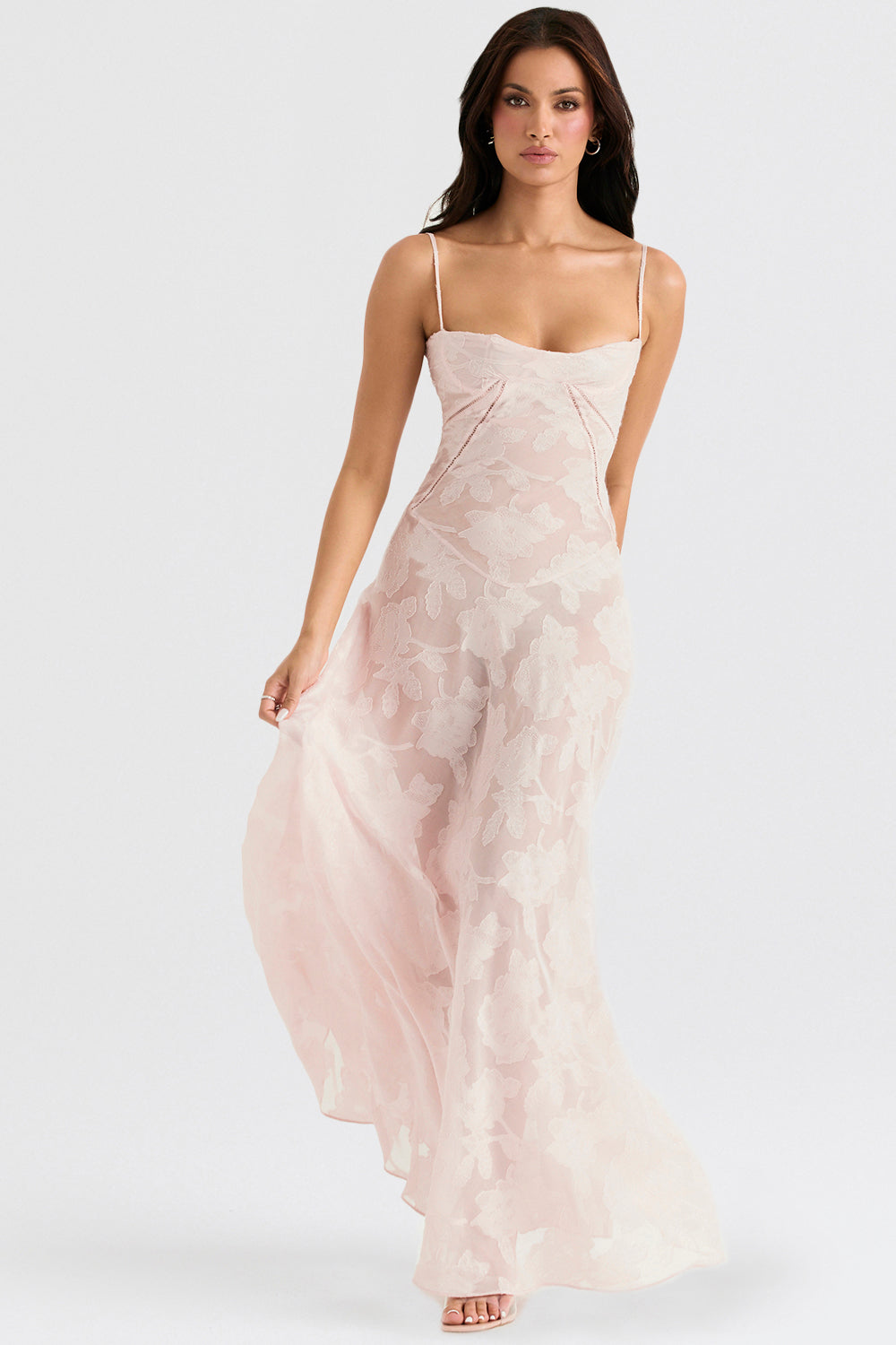 Charline | Geborduurde Elegante Maxi Jurk