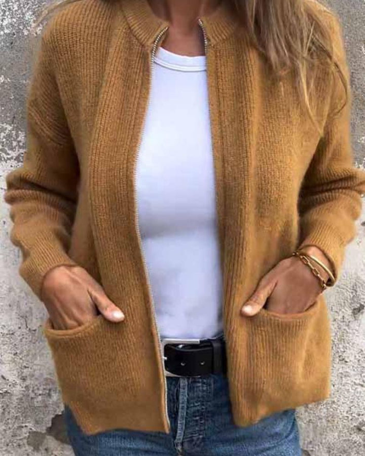 RINA - GEZELLIGE ZIP-UP CARDIGAN
