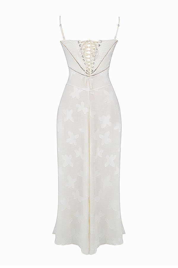 Charline | Geborduurde Elegante Maxi Jurk