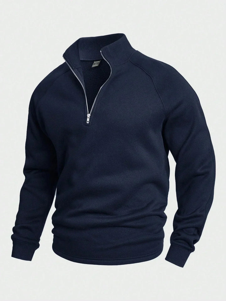 Heren Classic Half-Zip Pullover Trui