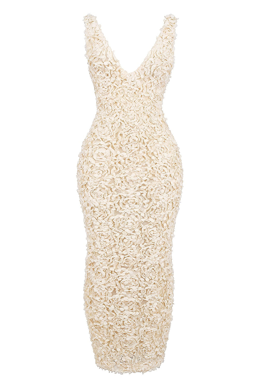 Giulia | Maxi Gala Jurk Met Rozenprint
