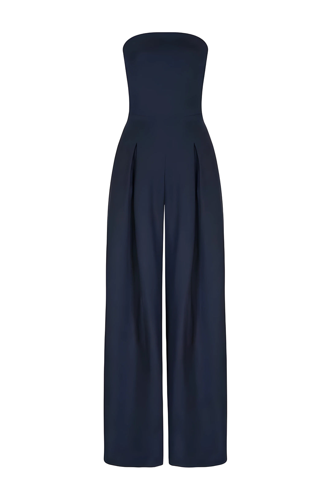 Maddison | Dames jumpsuit met ceintuur en strapless halslijn