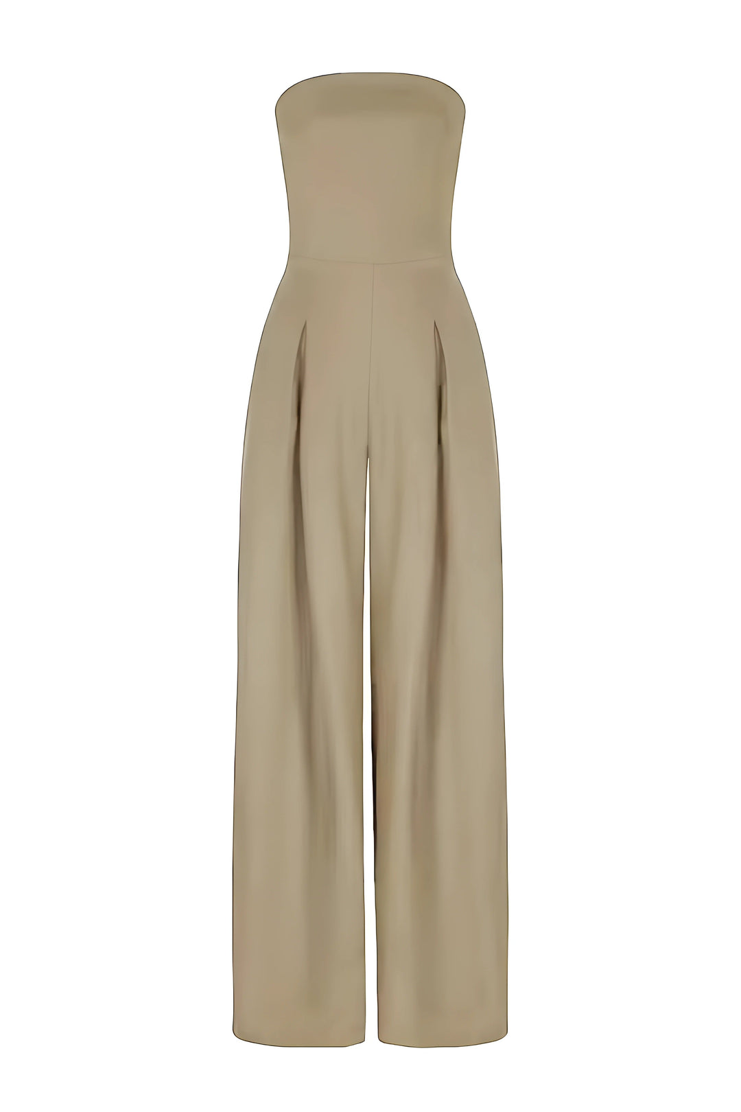 Maddison | Dames jumpsuit met ceintuur en strapless halslijn