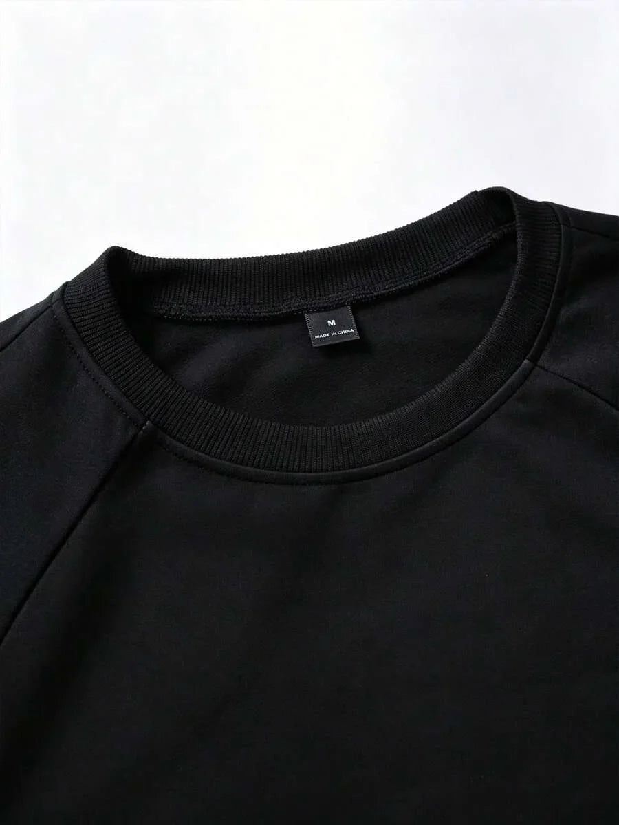 John | Herenshirt met lange mouwen en letterprint