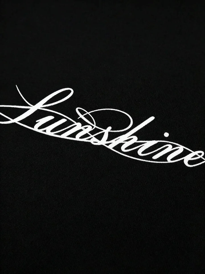John | Herenshirt met lange mouwen en letterprint