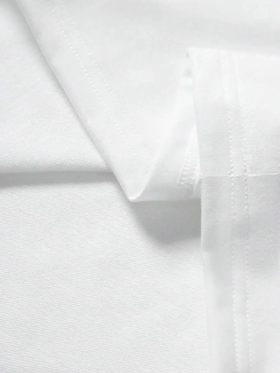 John | Herenshirt met lange mouwen en letterprint