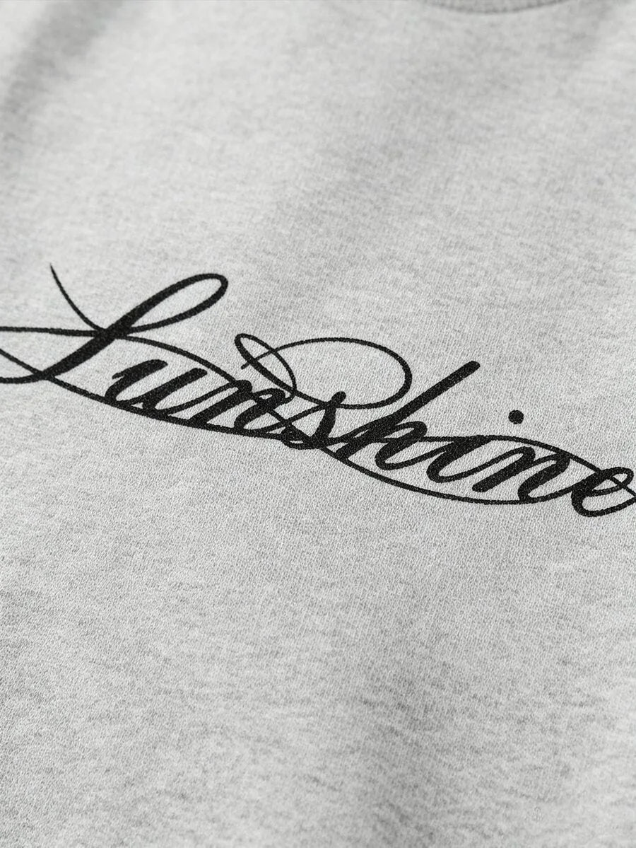 John | Herenshirt met lange mouwen en letterprint