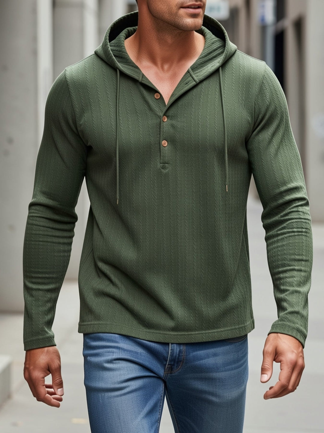 Rowan | Gevoerde Textured Henley