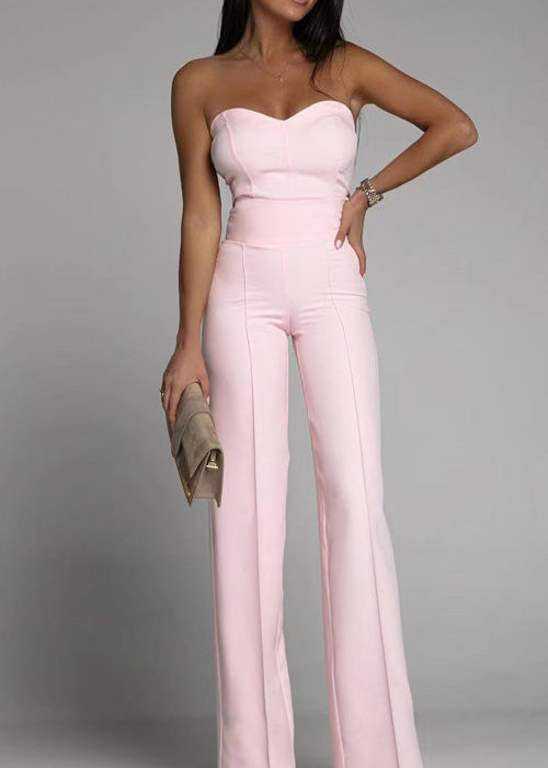 Noé | Elegant Strapless Jumpsuit – Minimalistisch Chic met Flair