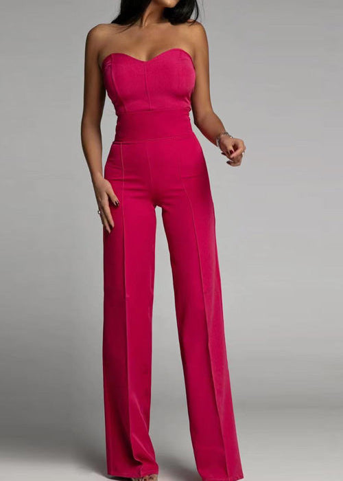 Noé | Elegant Strapless Jumpsuit – Minimalistisch Chic met Flair