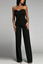 Noé | Elegant Strapless Jumpsuit – Minimalistisch Chic met Flair