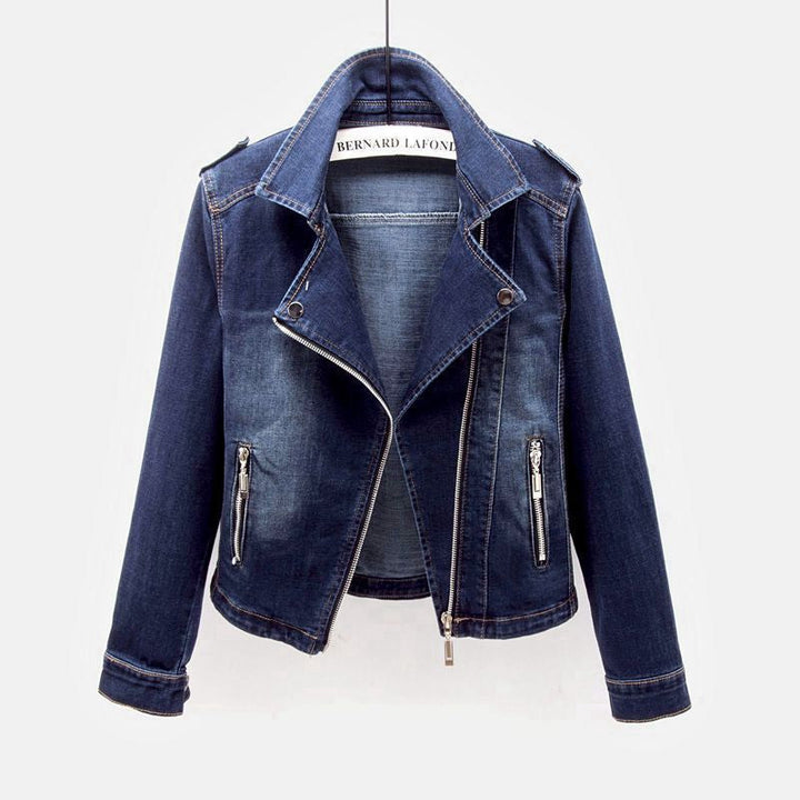 Millie | Dames denim jas met knopen en borstzakken