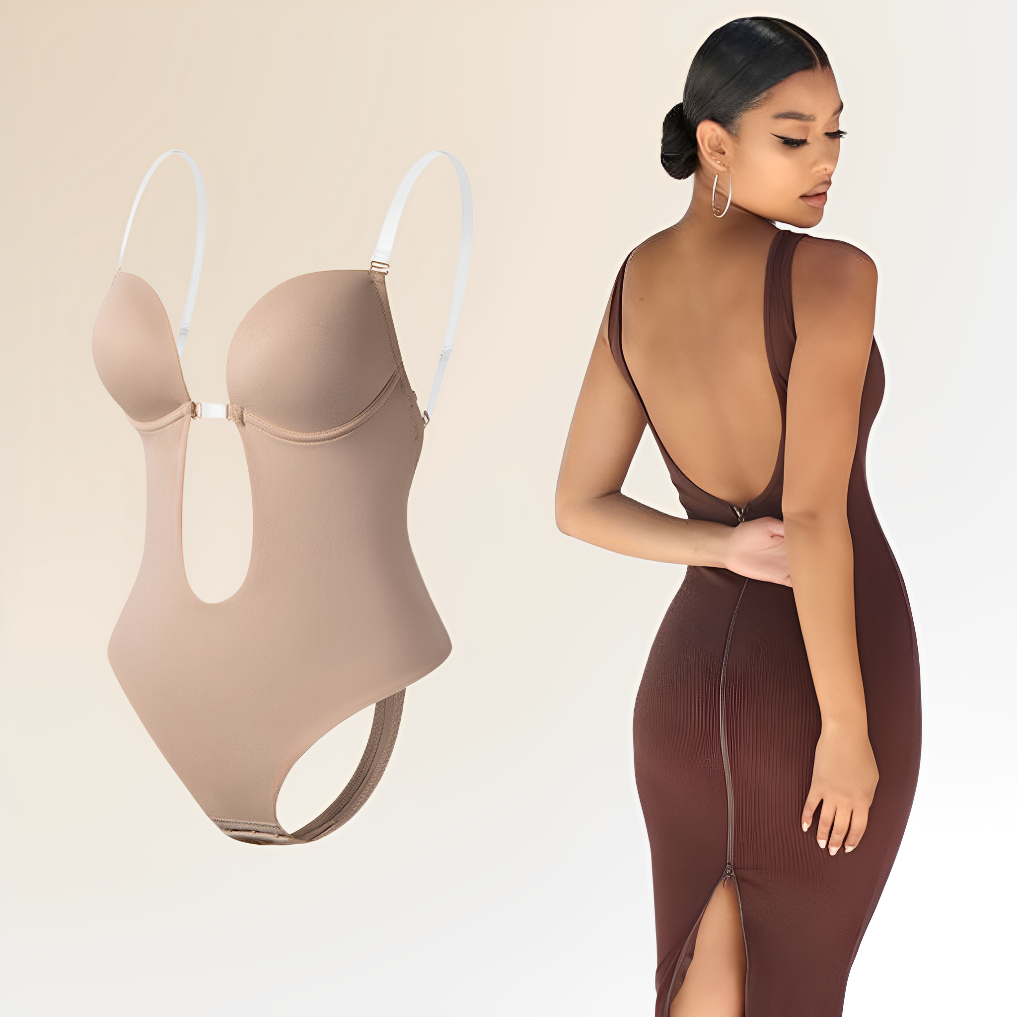 Backless | Push-Up BH Zonder Bandjes – Open Rug Design