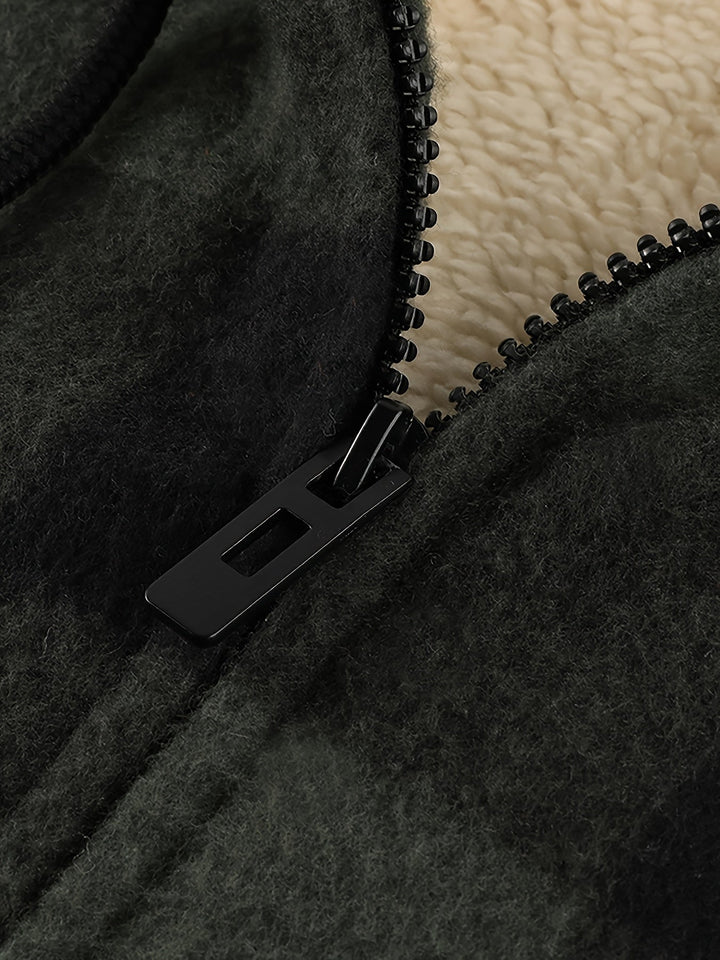 Declan | Gezellige Hooded Zip-Up Jast