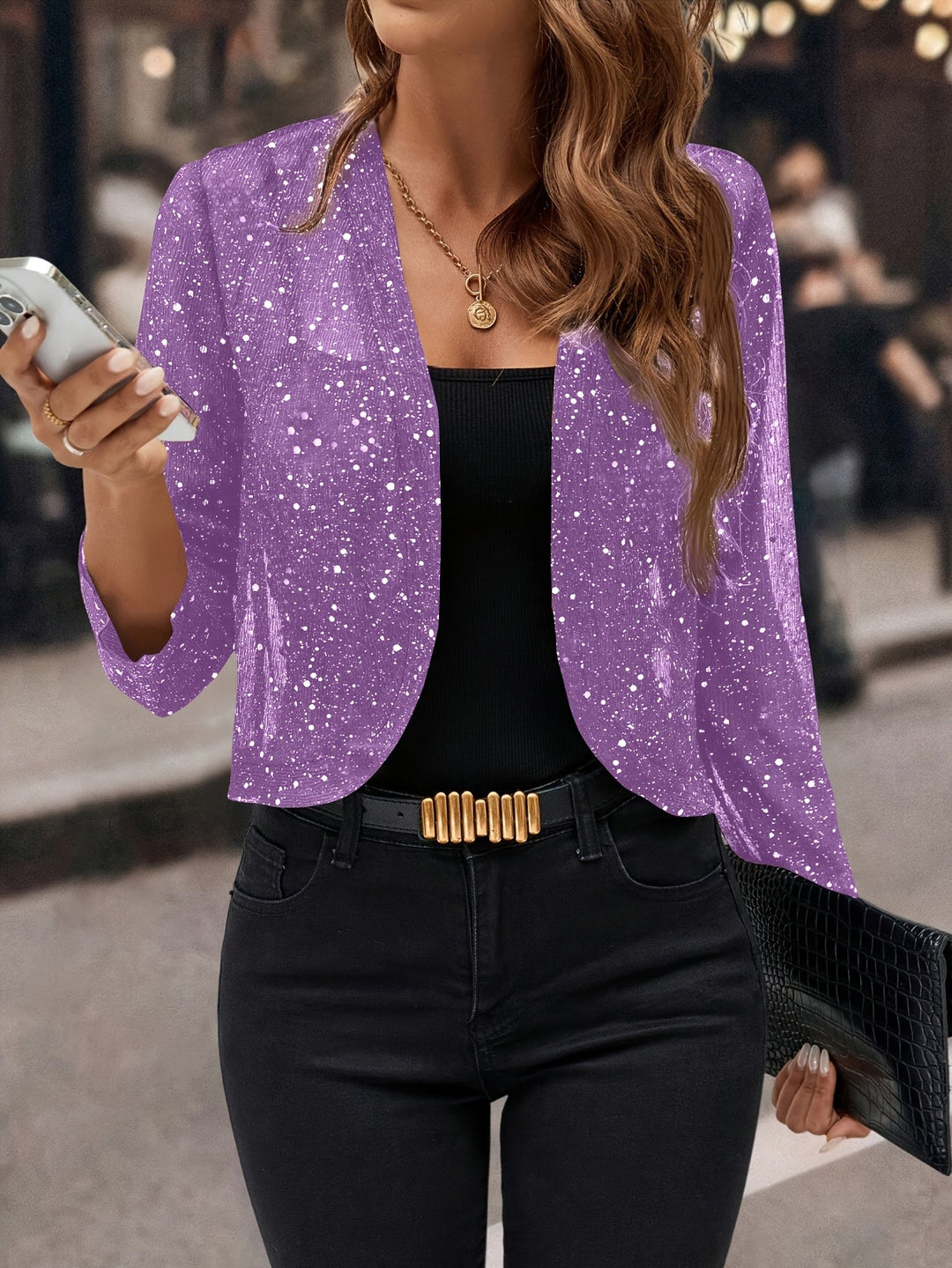 Elaine | Shimmer Cropped Jast