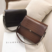 Diek | Compacte Croc Schoudertas - Crossbody