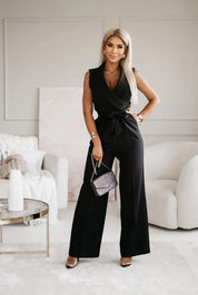 Claire | Mouwloze Jumpsuit Met Ceintuur