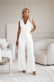 Claire | Mouwloze Jumpsuit Met Ceintuur