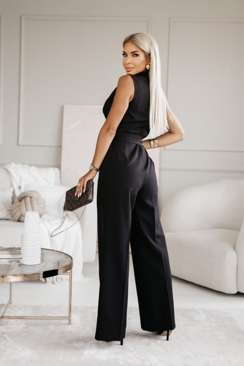 Dream | Dames Jumpsuit met Ceintuur en Wijde Pijpen