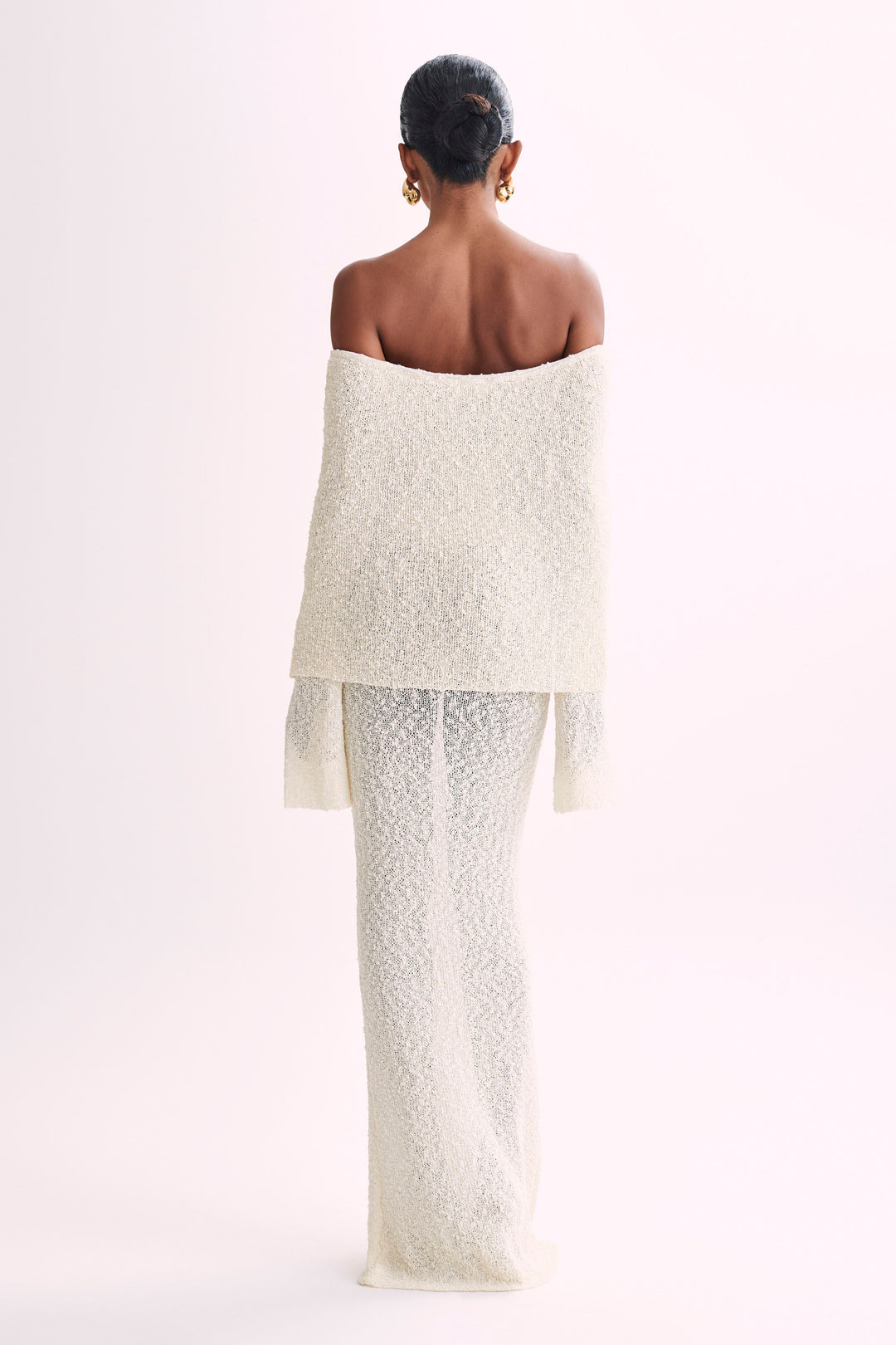 Elliott | Dames jurk met off-shoulder en lange mouwen