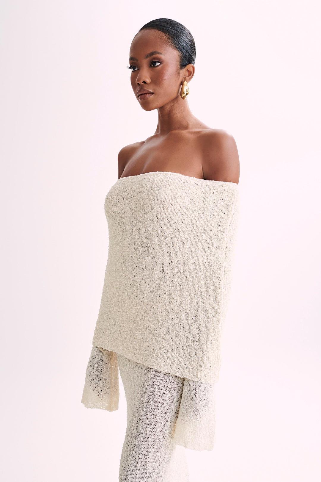 Elliott | Dames jurk met off-shoulder en lange mouwen