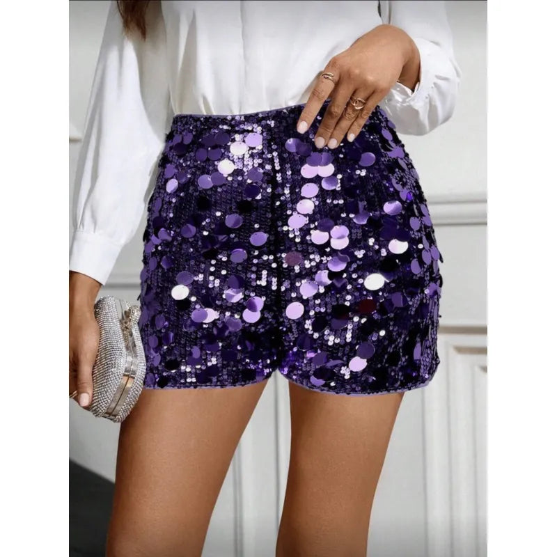 Anouk | Dames Shorts met Hoge Taille en PaillettenDames Shorts met Hoge Taille en PaillettenDames Shorts met Hoge Taille en PaillettenDames Shorts met Hoge Taille en PaillettenDames Shorts met Hoge Taille en Pailletten