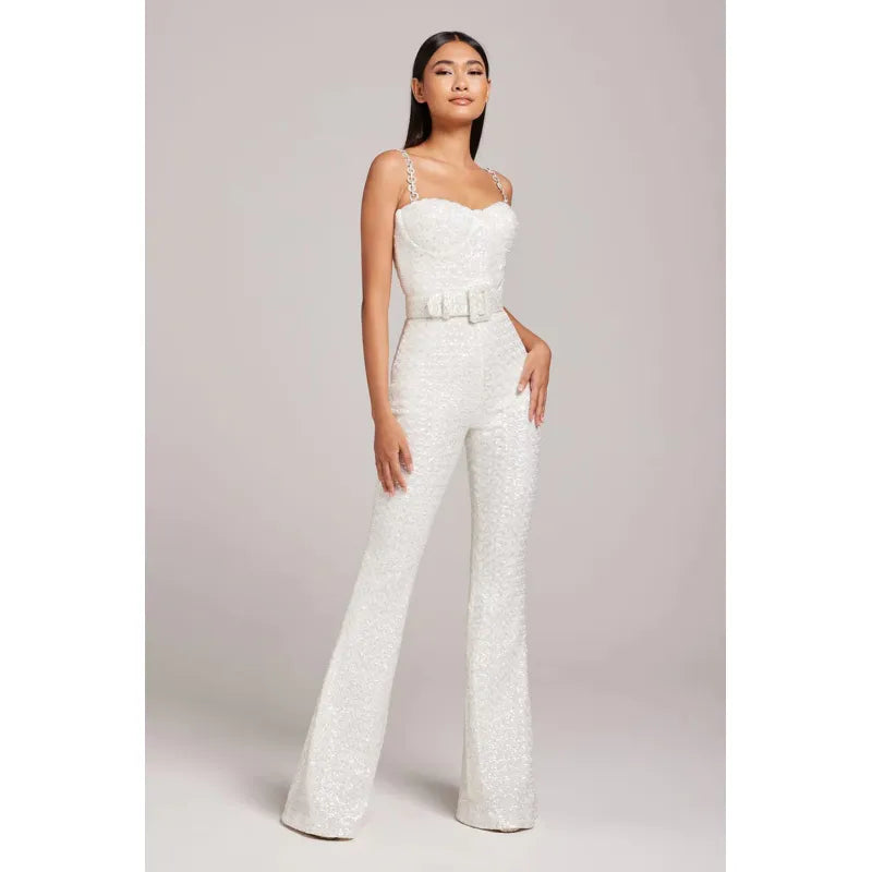 Trinity | Dames Jumpsuit met Spaghettibandjes en Wijde Pijpen