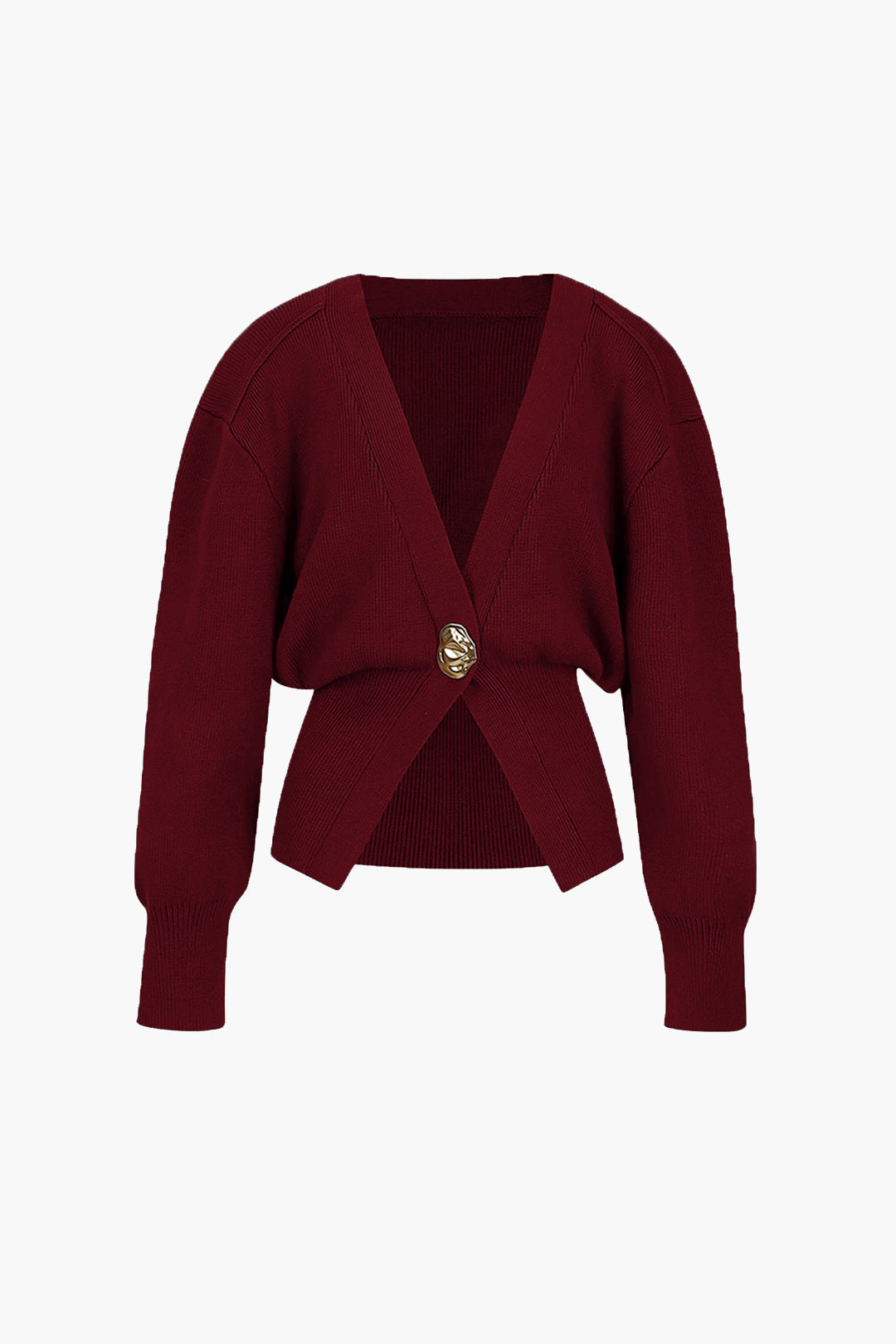 Dames Elegant Vest met Gouden Knopen – Zacht & Stijlvol