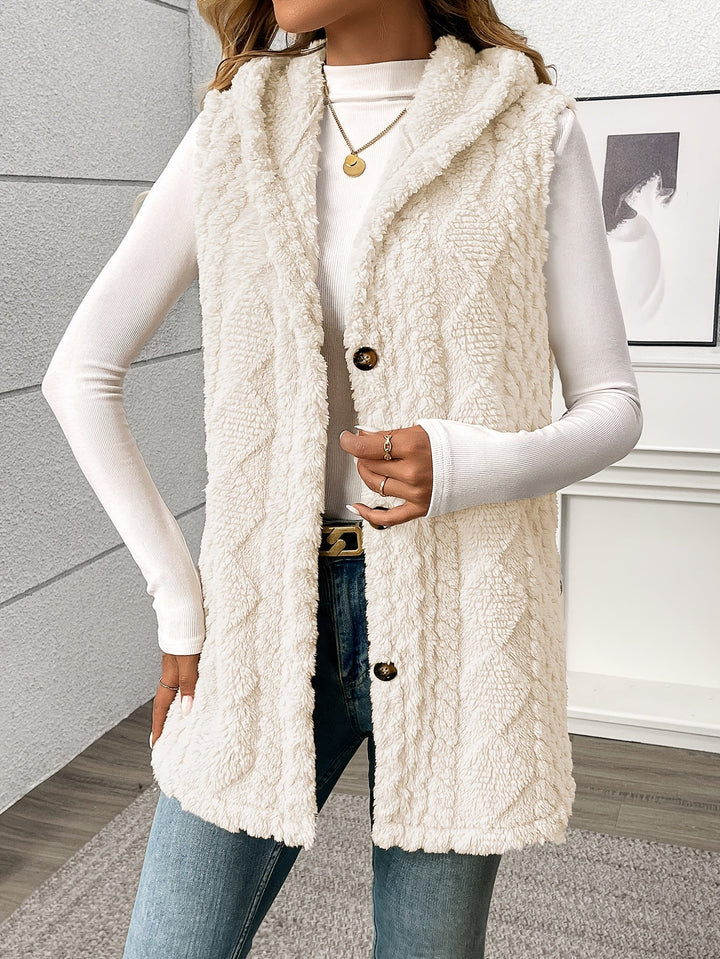 Lorna | Gezellige Hooded Mouwloze Vest