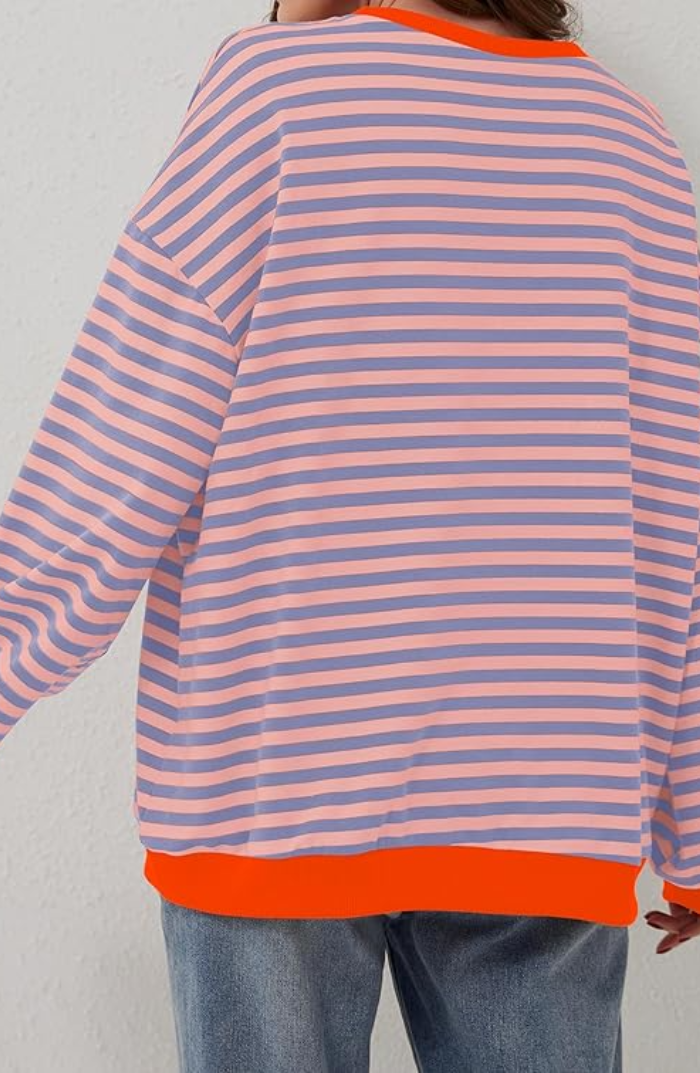 LINDA - OVERSIZED GESTREEPTE TRUI