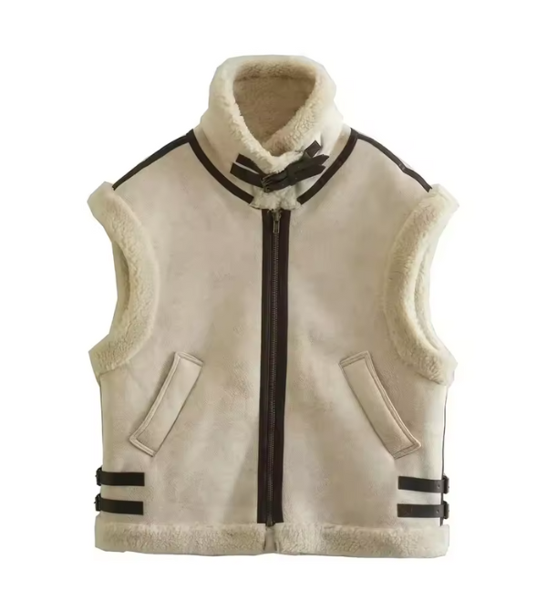 Clinty | Trendy Faux Fur Vest met Teddy Voering – Warm & Modieus