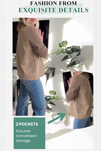 Alesia - Stijlvolle Casual Knop Blazer