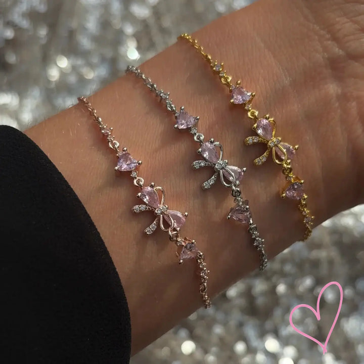 Isabelle | Dames armband met strik en verstelbare sluiting
