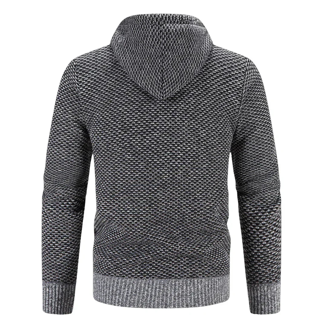 Heren Hoodie Casual Zip-Up Brei Cardigan