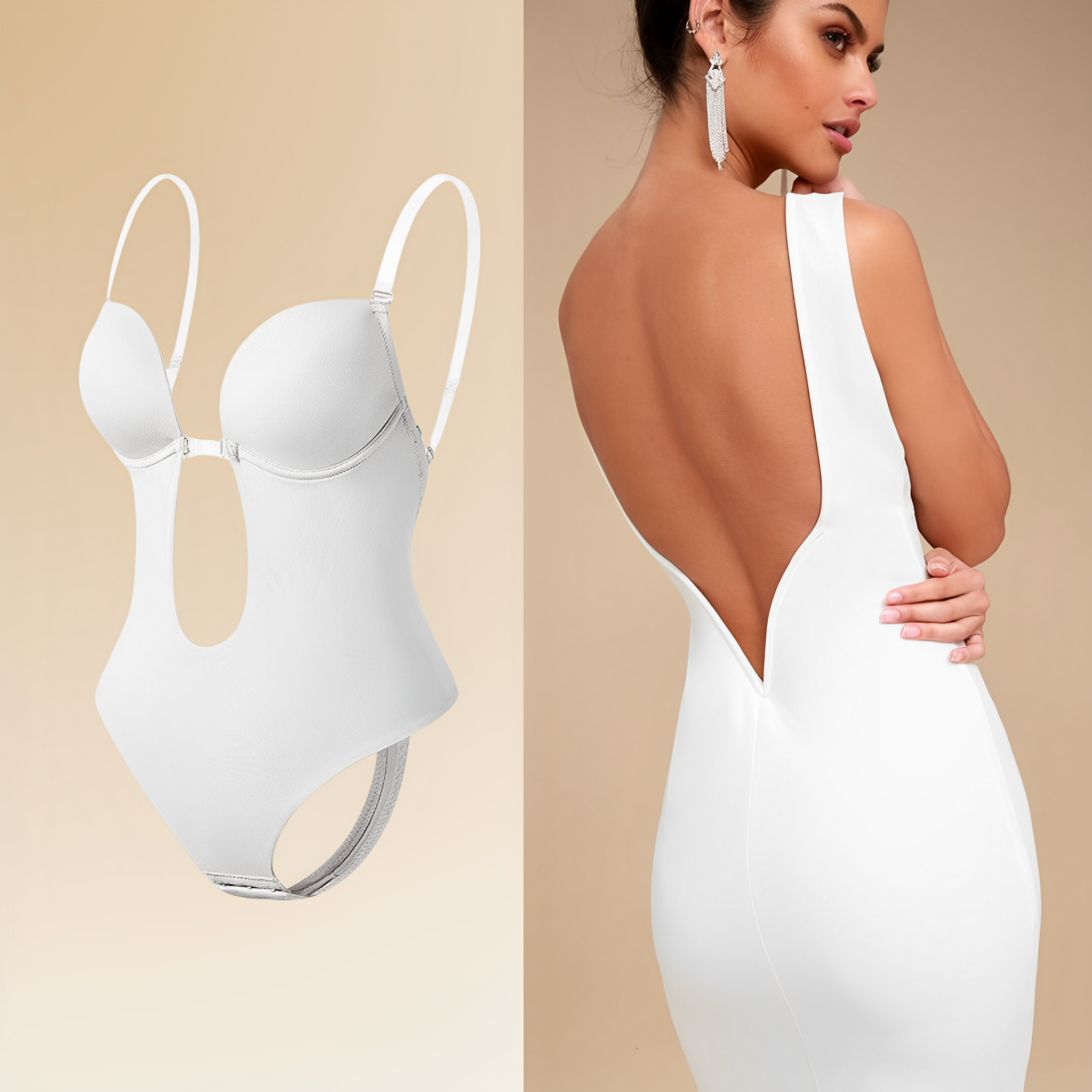 Backless | Push-Up BH Zonder Bandjes – Open Rug Design