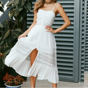 Colette | Lange Witte Zomerjurk