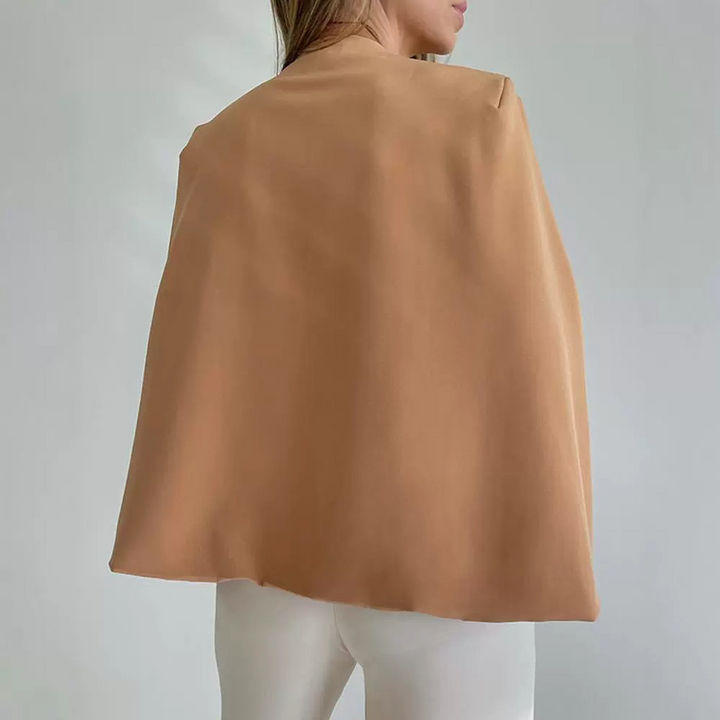 Sadie | Damesjas met sjaal en kraagloos ontwerp