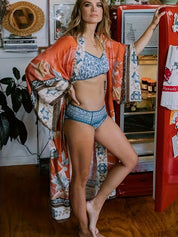 Tullia | Maxi Kimono voor Dames met Bloemenprint