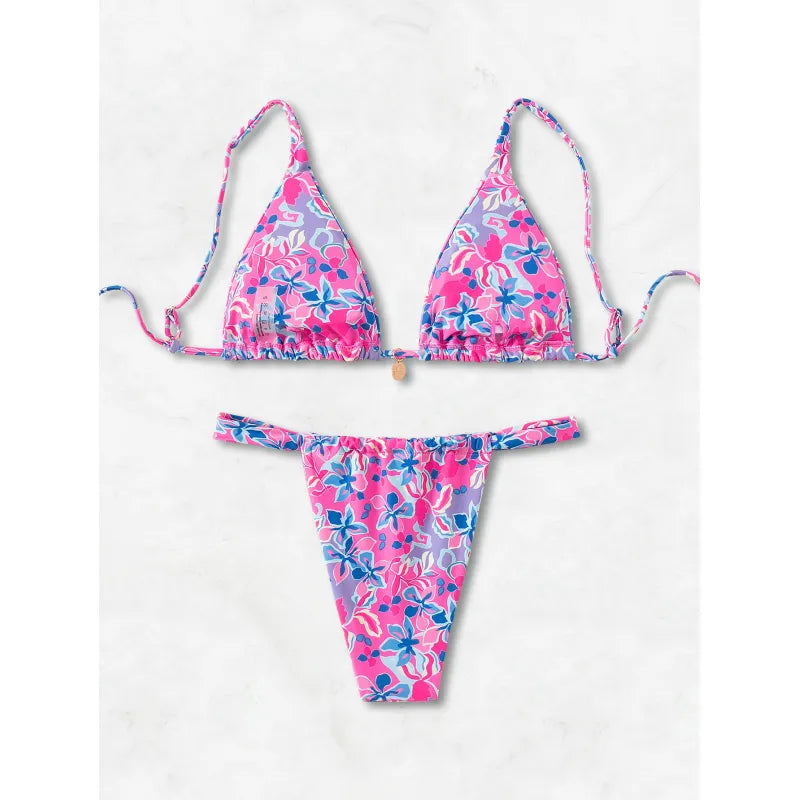 Carmen | Dames bikini met halterband en strikkoorden