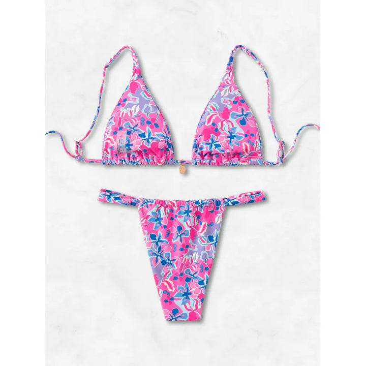 Carmen | Dames bikini met halterband en strikkoorden