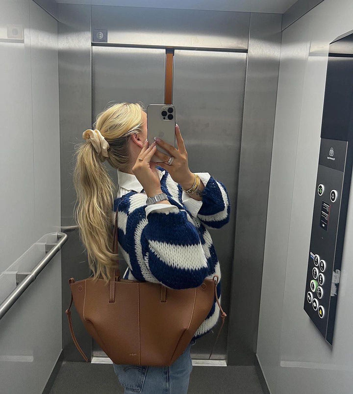 Gia | Dames oversized vest met open voorzijde structuur