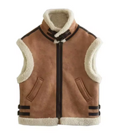 Clinty | Trendy Faux Fur Vest met Teddy Voering – Warm & Modieus